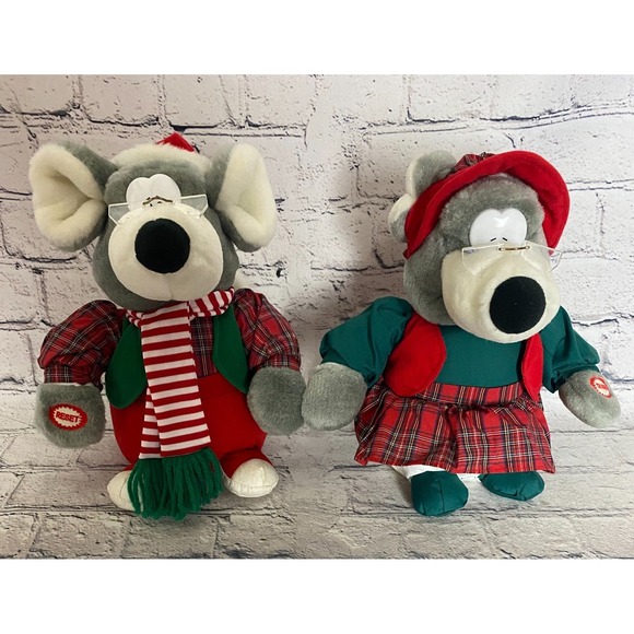Thomas Kinkade Other - Thomas Pacconi Classic Mr & Mrs Mouse Christmas Animated Plush Jingle Bells